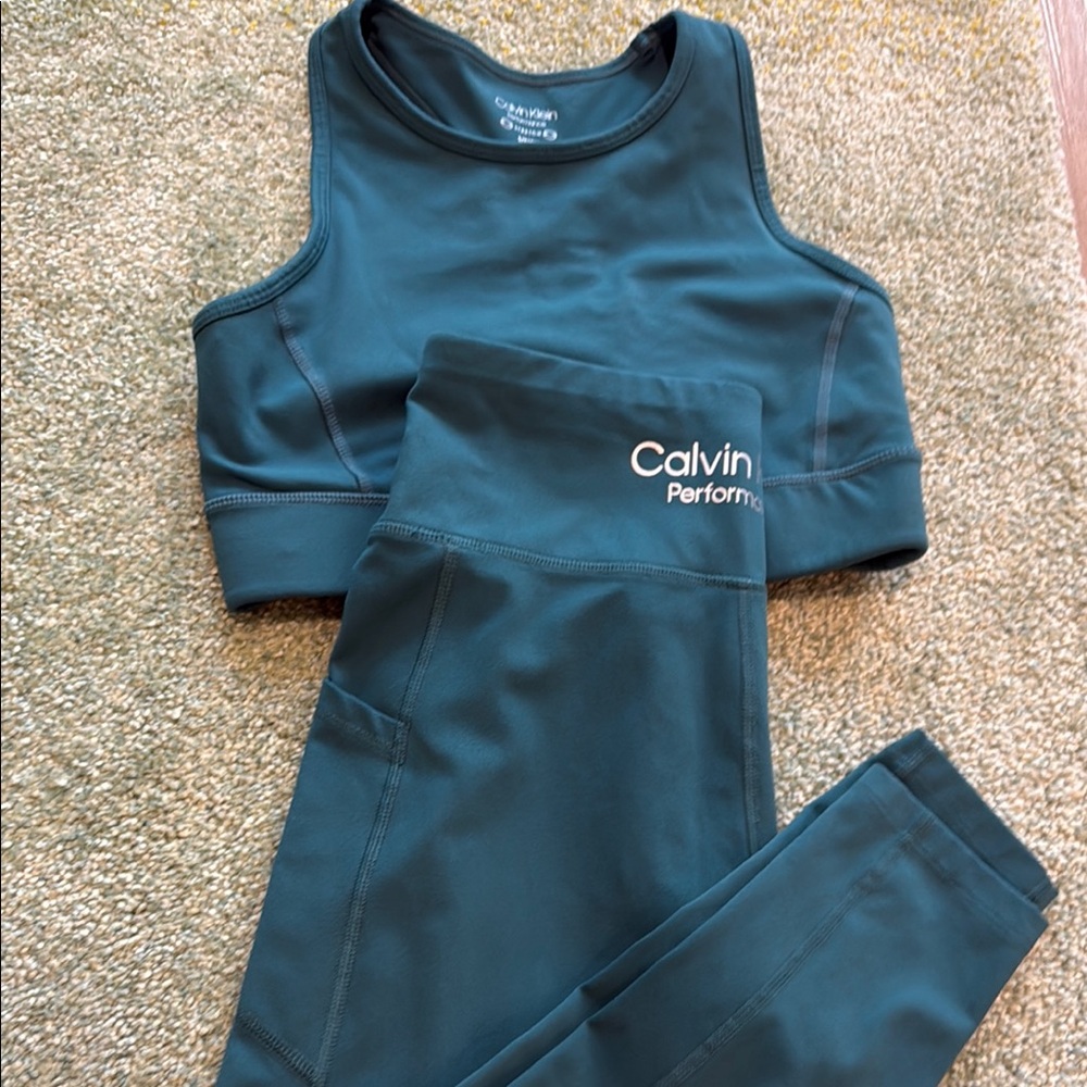 Calvin Klein Performance Teal Activewear Set